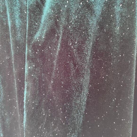 Missufeintl Dress Womens XL Green Sleeveless Glitter Holiday - Picture 7 of 8